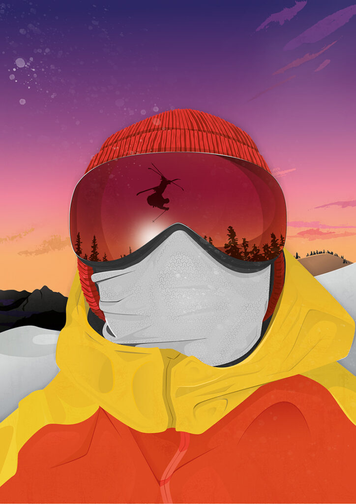Ski illustration - Tira Design